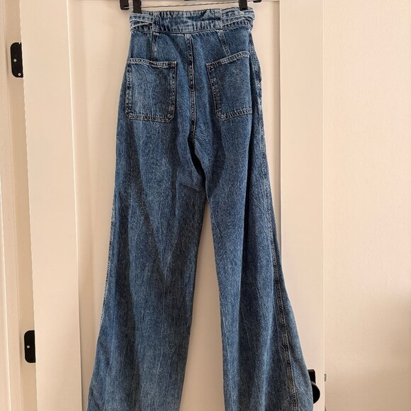 Hudson Tie-Waist High-Rise Wide-Leg Trouser Jeans – Size 25 | Indigo Waters - Picture 7 of 7